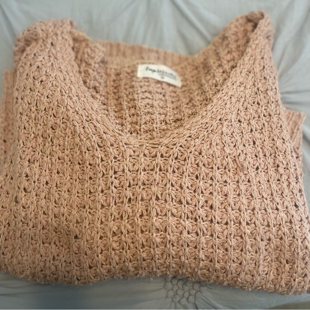 IMPRESSIONS BOUTIQUE | Light coral colored sweater - Picture 4 of 4